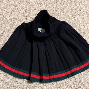 Gucci Black Skirt with Red and Green Accents